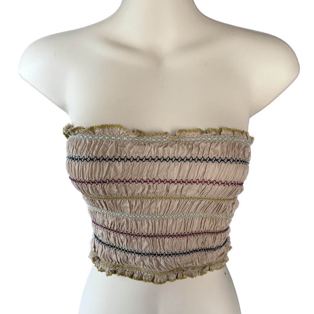 Free People Striped Bandeau sz s
